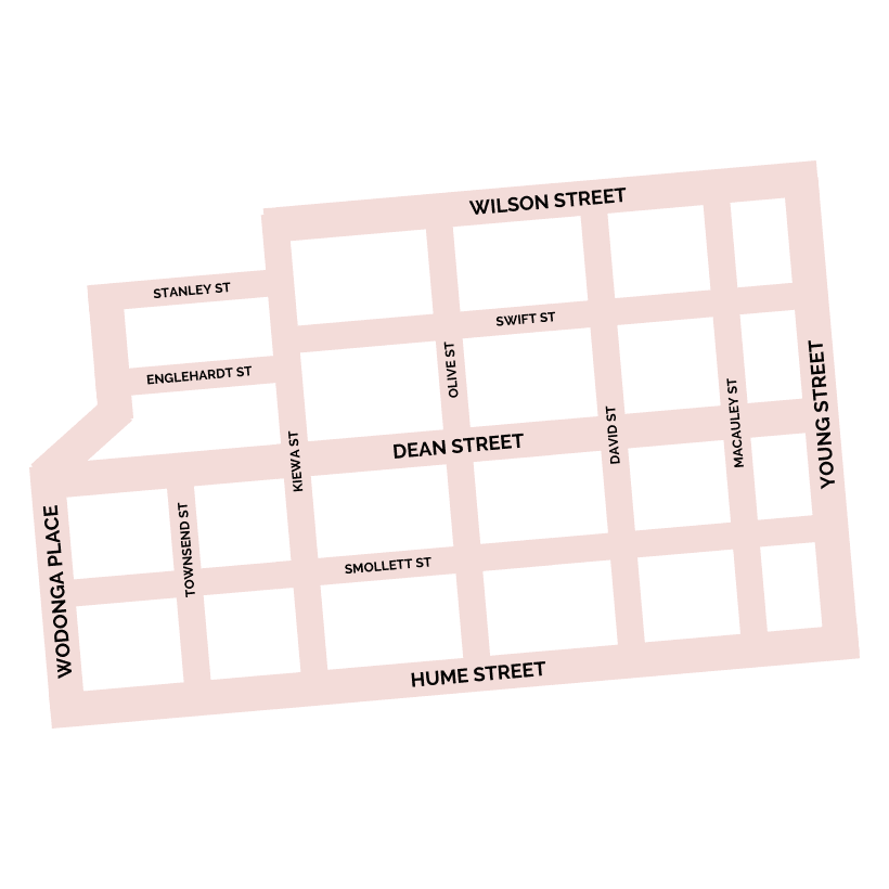 AlburyCBD Map SQUARE 2 